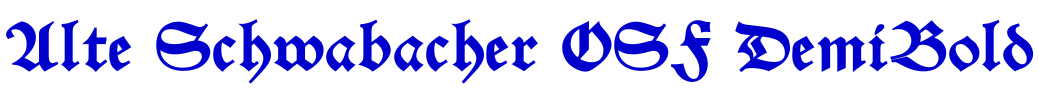 Alte Schwabacher OSF DemiBold लिपि