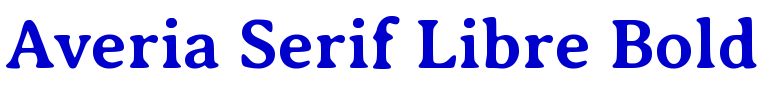 Averia Serif Libre Bold लिपि