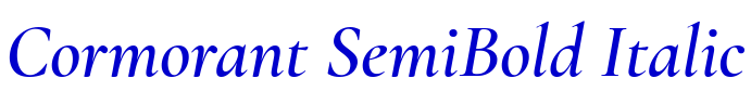 Cormorant SemiBold Italic लिपि