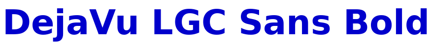 DejaVu LGC Sans Bold लिपि