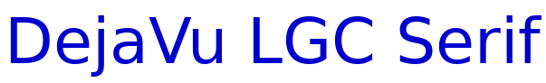 DejaVu LGC Serif लिपि