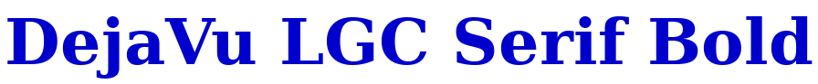 DejaVu LGC Serif Bold लिपि