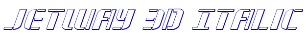 Jetway 3D Italic लिपि
