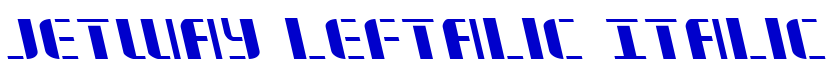Jetway Leftalic Italic लिपि