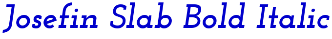 Josefin Slab Bold Italic लिपि