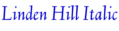 Linden Hill Italic लिपि