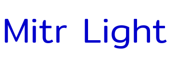 Mitr Light लिपि