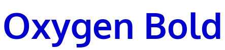Oxygen Bold लिपि