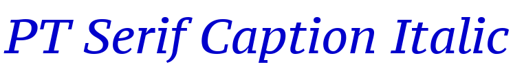 PT Serif Caption Italic लिपि