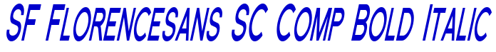 SF Florencesans SC Comp Bold Italic लिपि