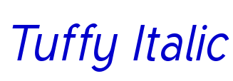 Tuffy Italic लिपि