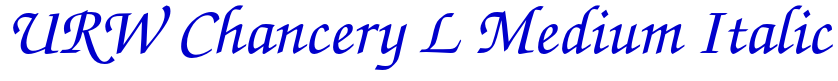 URW Chancery L Medium Italic लिपि