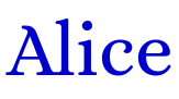 Alice लिपि