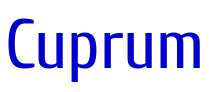 Cuprum लिपि